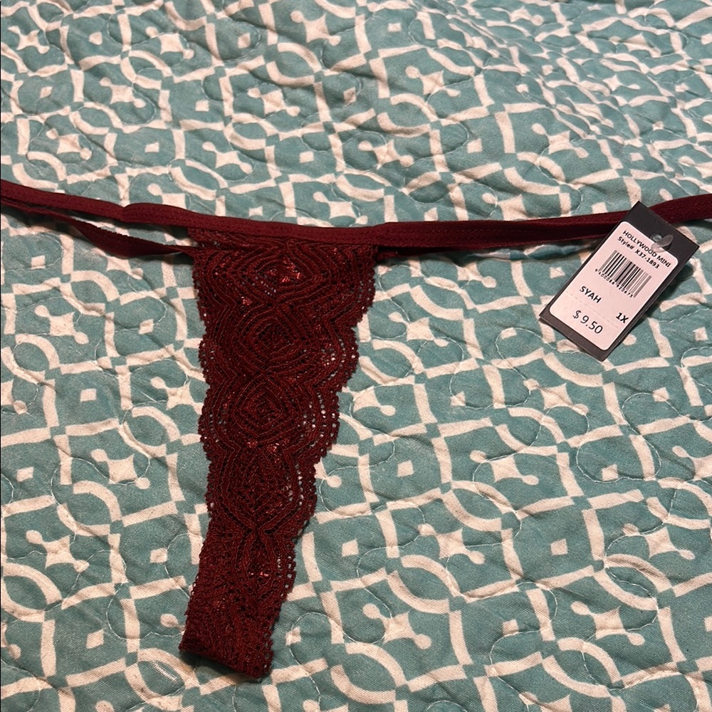 Frederick’s of Hollywood Rust  Lace Thong